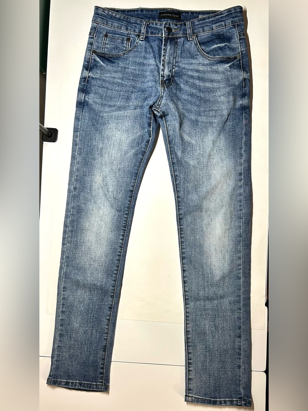 Aeropostale Men's Light Blue Skinny Fit Jeans